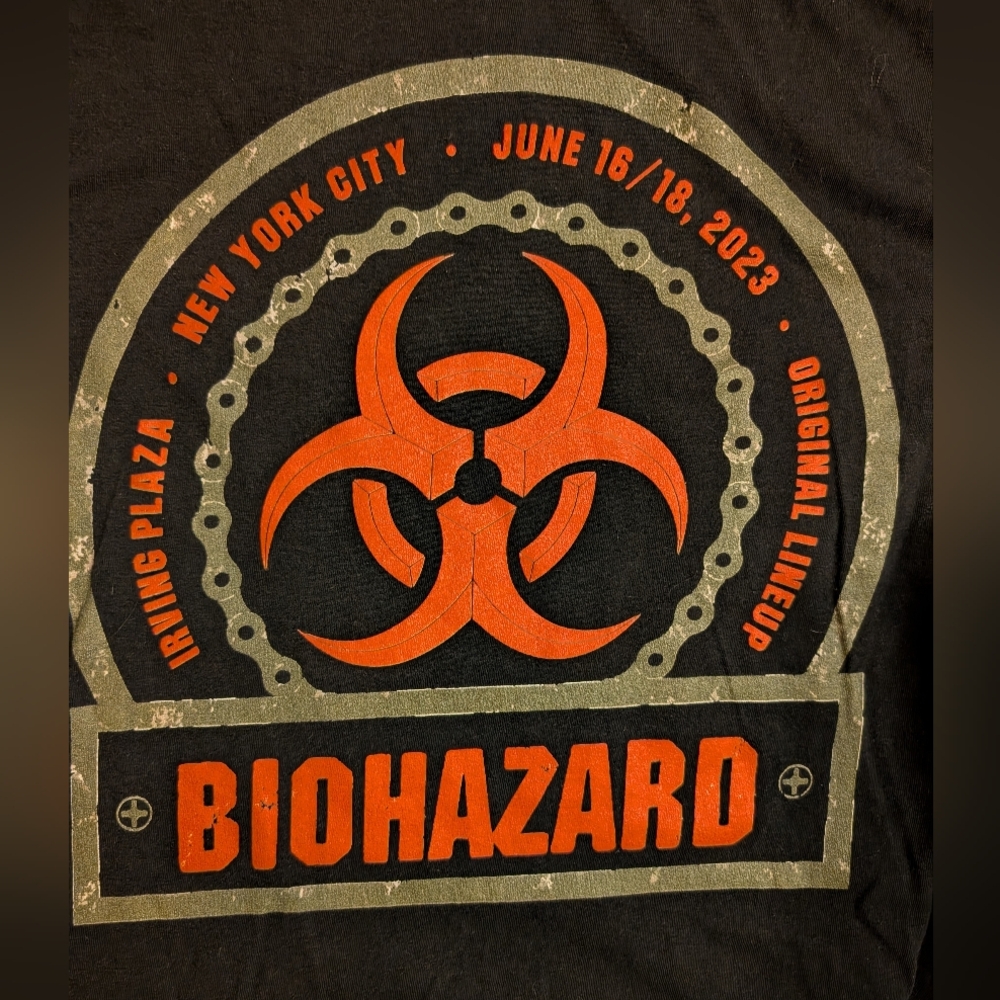 Biohazard Band June 16 2023 Reunion Tour Tshirt